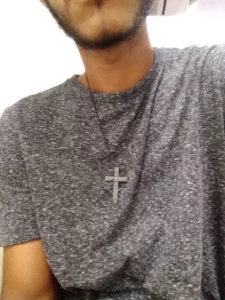 Corrente em Aço Inoxidável com Crucifixo -Faith photo review