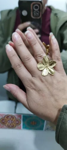 Anel Flor Banhado a Ouro 18k – Robust Fashion photo review