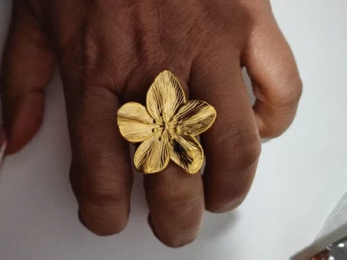 Anel Flor Banhado a Ouro 18k – Robust Fashion photo review