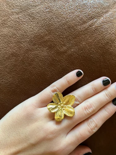 Anel Flor Banhado a Ouro 18k – Robust Fashion photo review