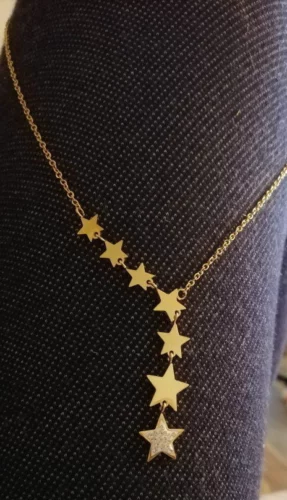 Colar Estrelas em Aço Inoxidável – Star Pendant photo review