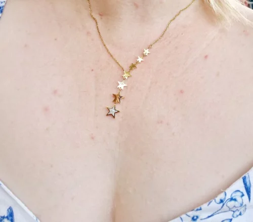 Colar Estrelas em Aço Inoxidável – Star Pendant photo review