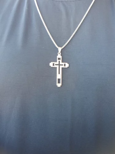 Corrente com Crucifixo Banhado a Ouro 18K ou Prata – Vigente photo review