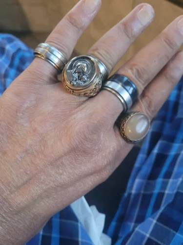 Anel Masculino Banhado a Ouro – Virgem Maria photo review