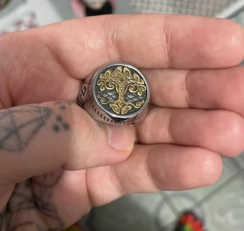 Anel Masculino Premium Viking – Yggdrasil photo review