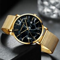 Relógio Masculino Premium de Aço Inoxidável – Magneto