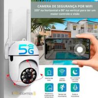 Câmera de Segurança 5G Full HD - Sem Fio, Com Rastreamento Humano e Áudio Bilateral