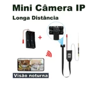 Mini Câmera IP WiFi Full HD e Acesso Remoto Sistema P2P / Visão Noturna - Longa Distância