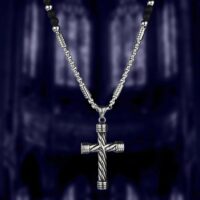 Colar em Titânio e Pedra Onix – Correntes de Paulo